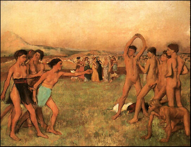 Edgar Degas The Young Spartans Exercising